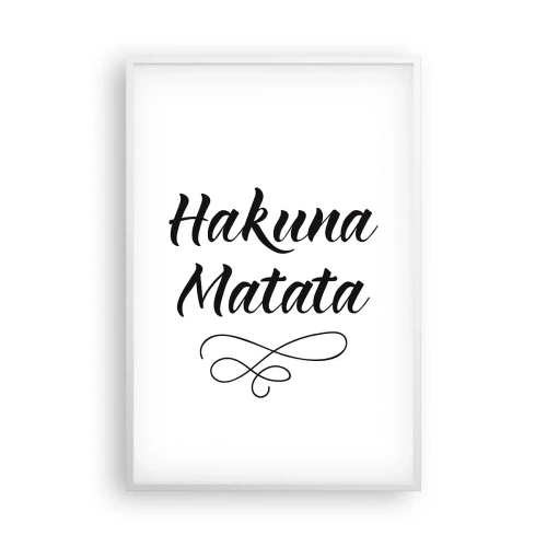 Poster in cornice bianca - Il miglior consiglio - 61x91 cm