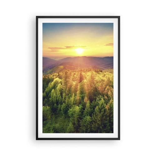 Poster in cornice nera - Vette e cime - 61x91 cm