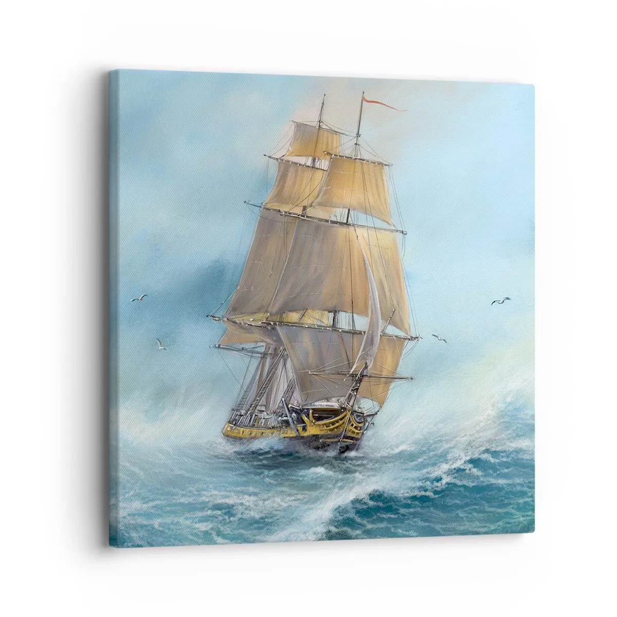 Quadro su tela - Stampe su Tela - Frangendo i flutti - 30x30 cm