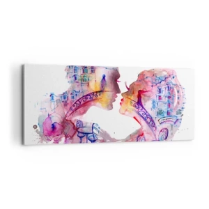Quadro su tela - Stampe su Tela - Misterioso ponte dei sospiri - 100x40 cm