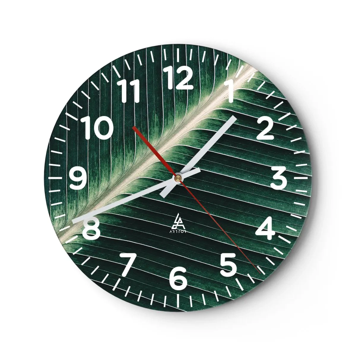 Orologio da parete - Orologio in Vetro - Il ritmo della natura - 30x30 cm