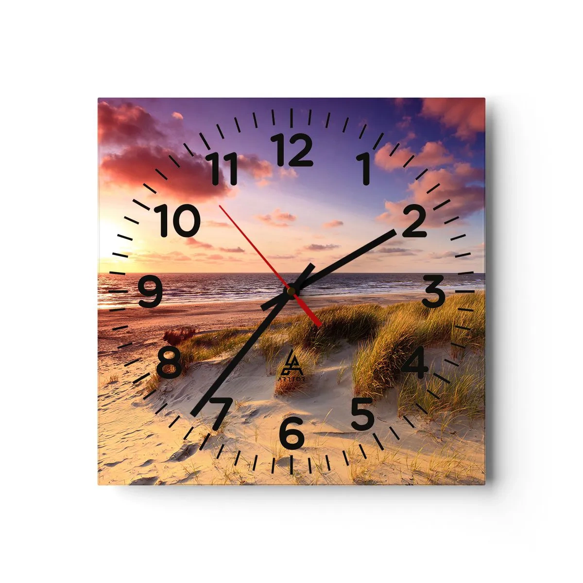 Orologio da parete - Orologio in Vetro - L'aria già profuma di estate - 40x40 cm