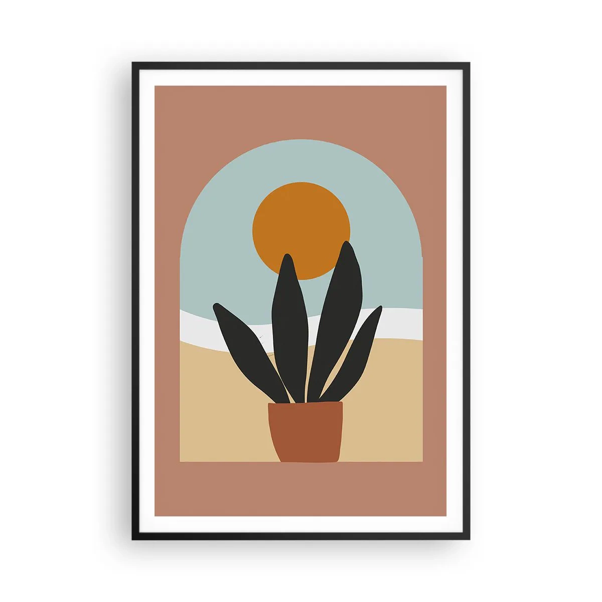 Poster in cornice nera - Piccole gioie - 70x100 cm