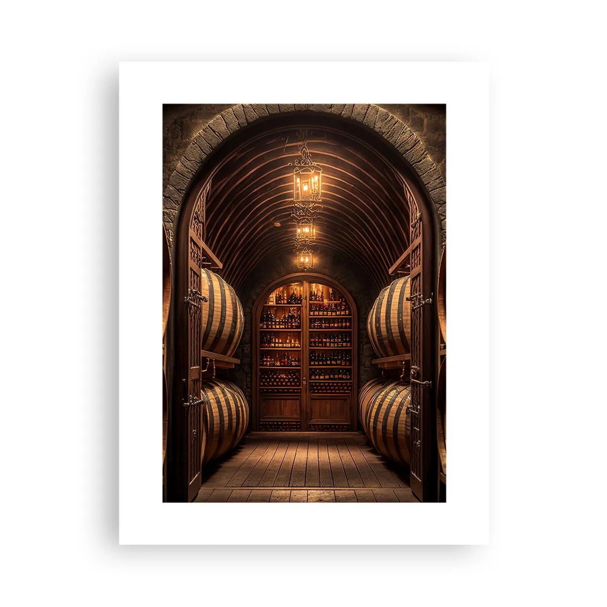 Poster - L'atmosfera della cantina - 30x40 cm
