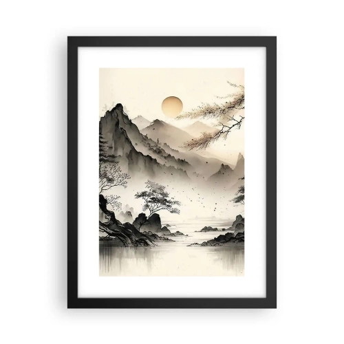 Poster in cornice nera - Il fascino irripetibile dell'oriente - 30x40 cm