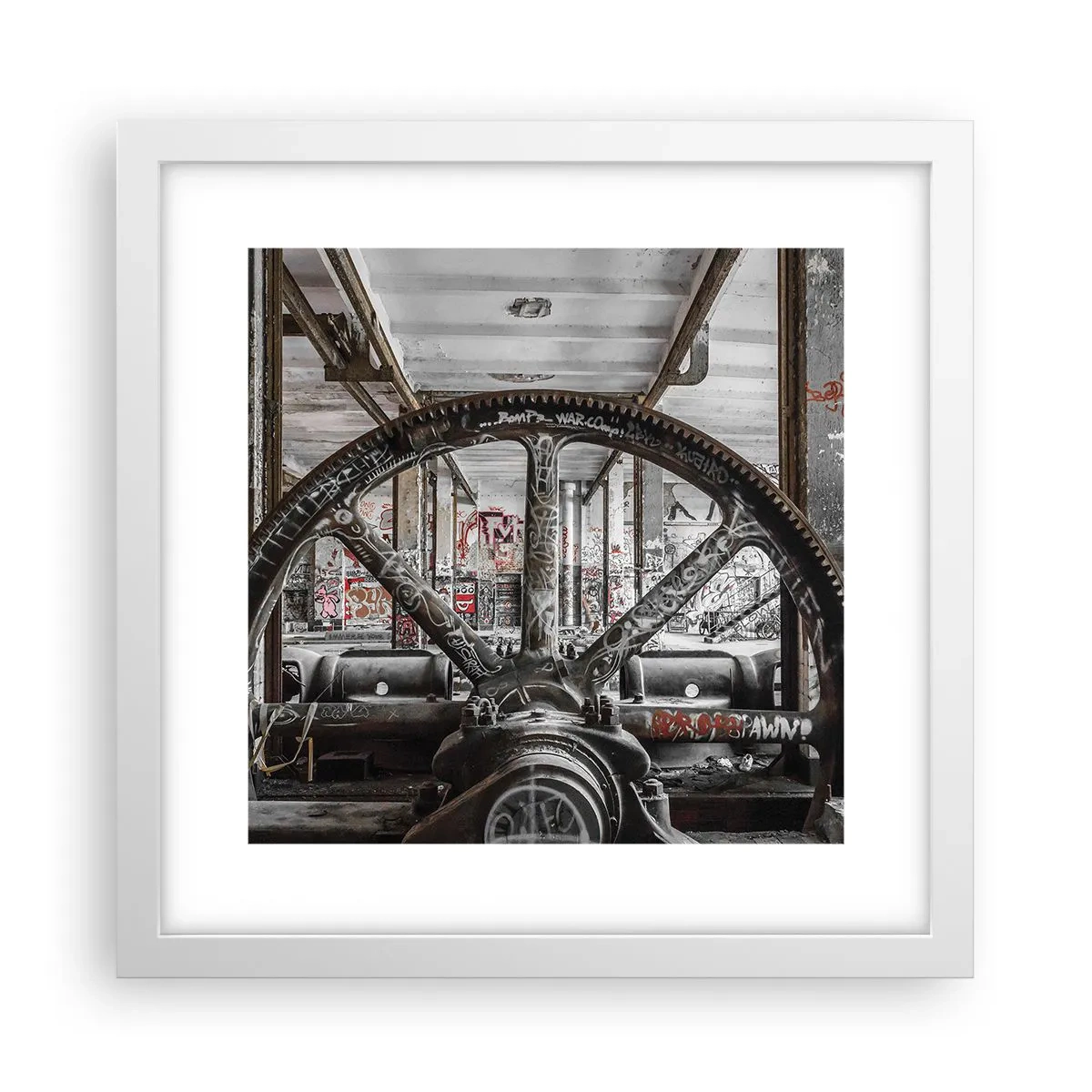 Poster in cornice bianca - La vita segreta della fabbrica - 30x30 cm