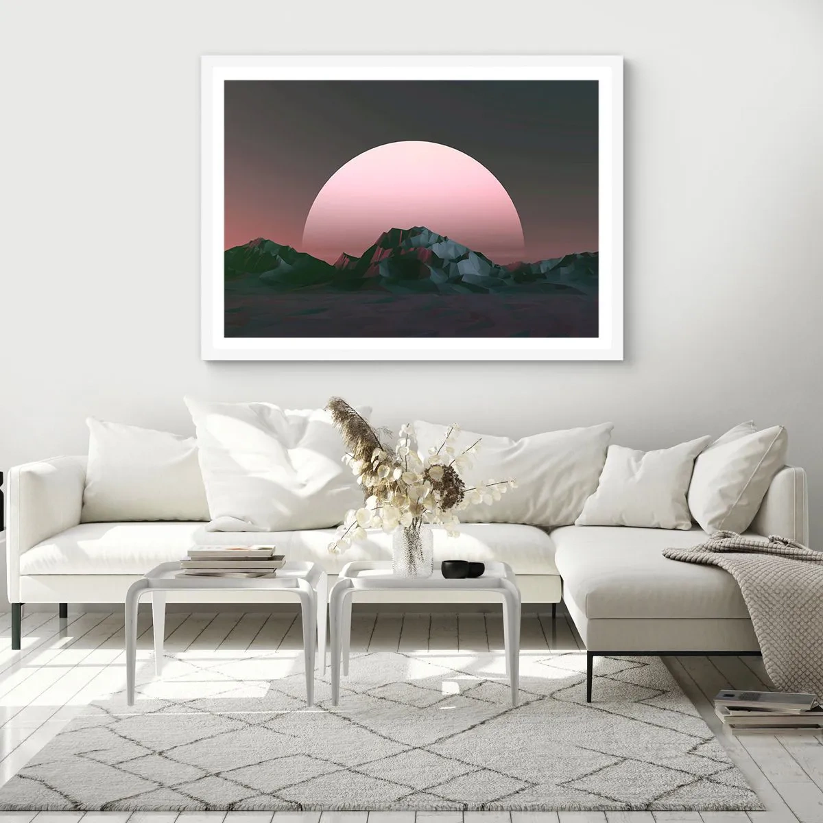 Poster in cornice bianca - Nella galassia accanto - 40x30 cm