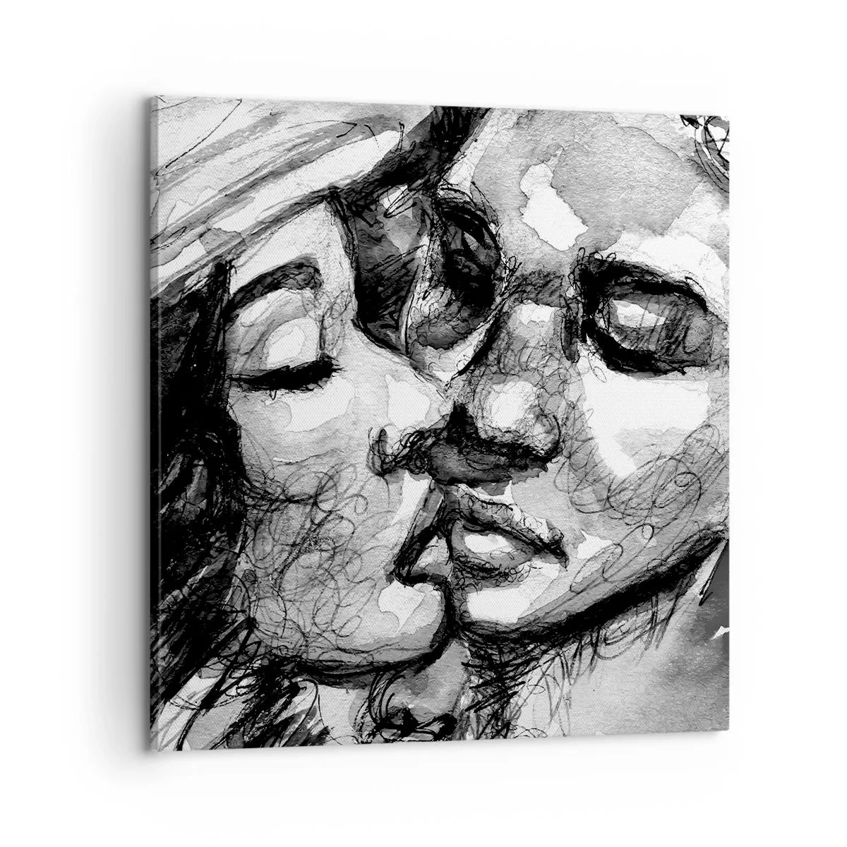 Quadro su tela - Stampe su Tela - Un attimo di tenerezza - 60x60 cm