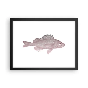 Poster in cornice nera - Il pesce dagli occhi enormi - 40x30 cm