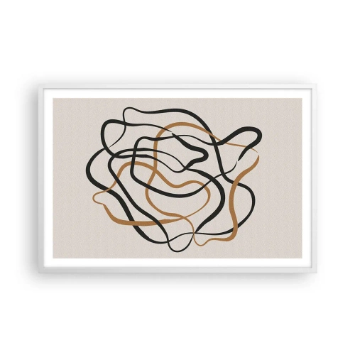 Poster in cornice bianca - Tutto è andato storto - 91x61 cm