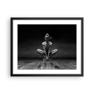 Poster in cornice nera - La concentrazione dell'energia della danza - 50x40 cm