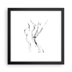 Poster in cornice nera - Bella e forte - 30x30 cm