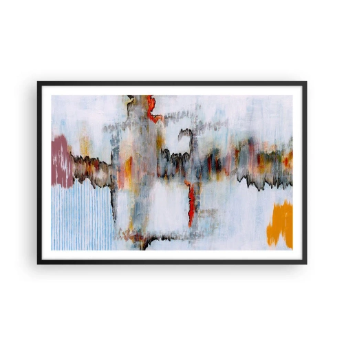 Poster in cornice nera - Scritto sull'acqua - 91x61 cm