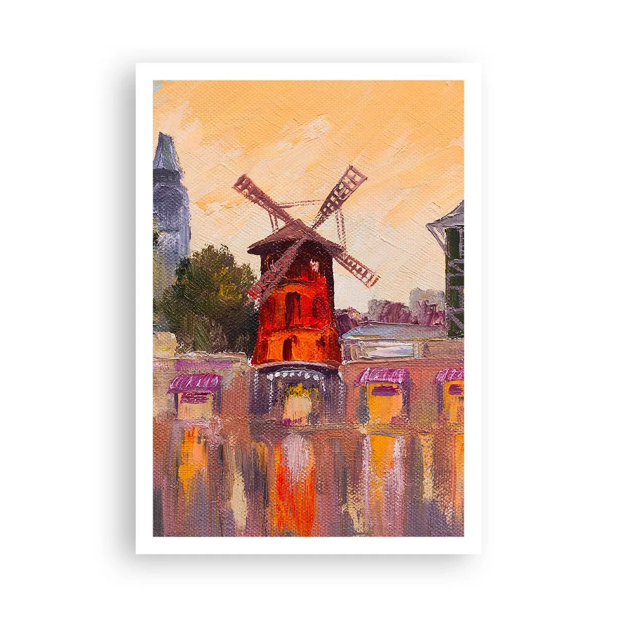 Poster - Le icone di Parigi: il Moulin Rouge - 70x100 cm