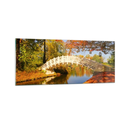 Quadro su vetro - Sul bianco ponticello dei sospiri - 100x40 cm