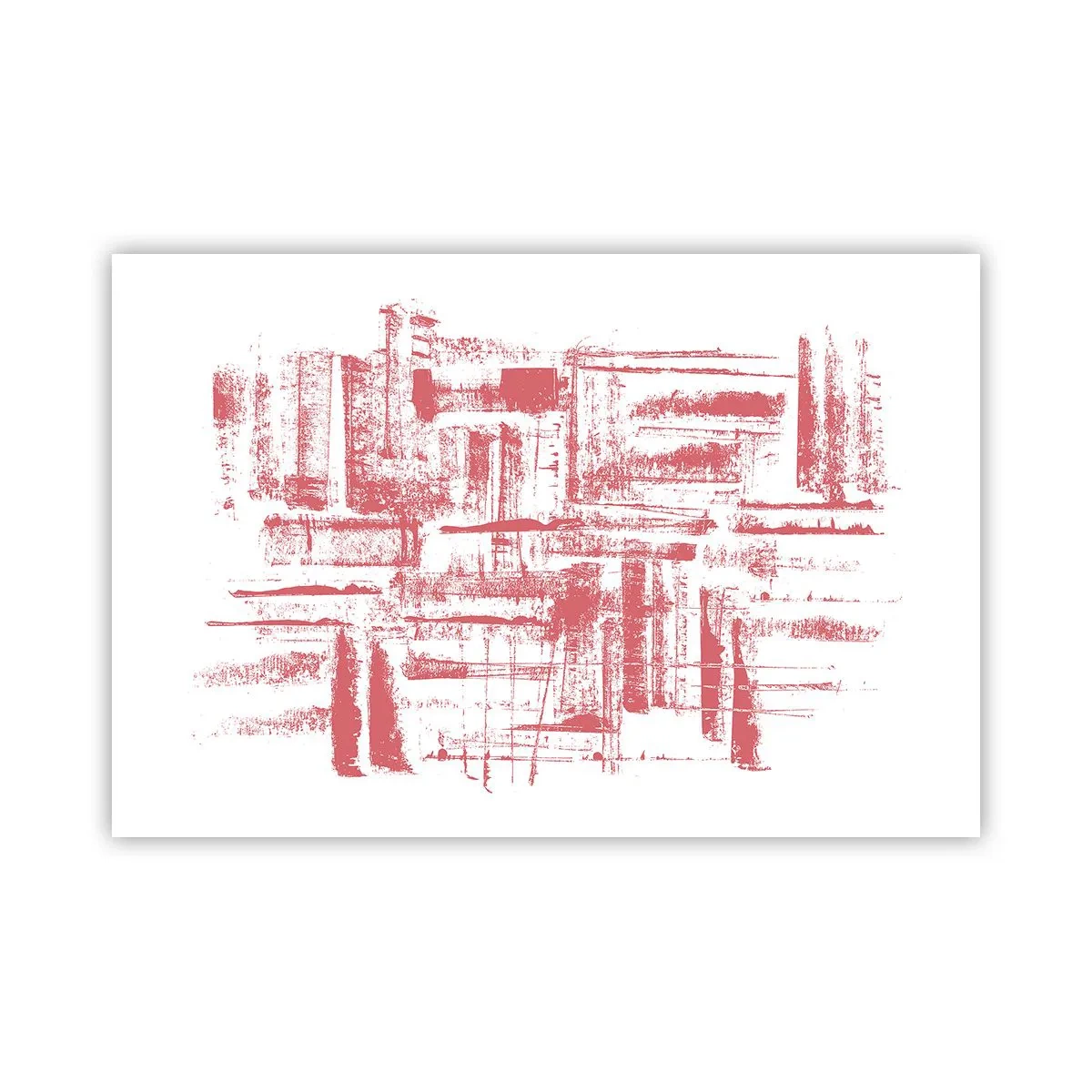 Poster - Città rossa - 91x61 cm