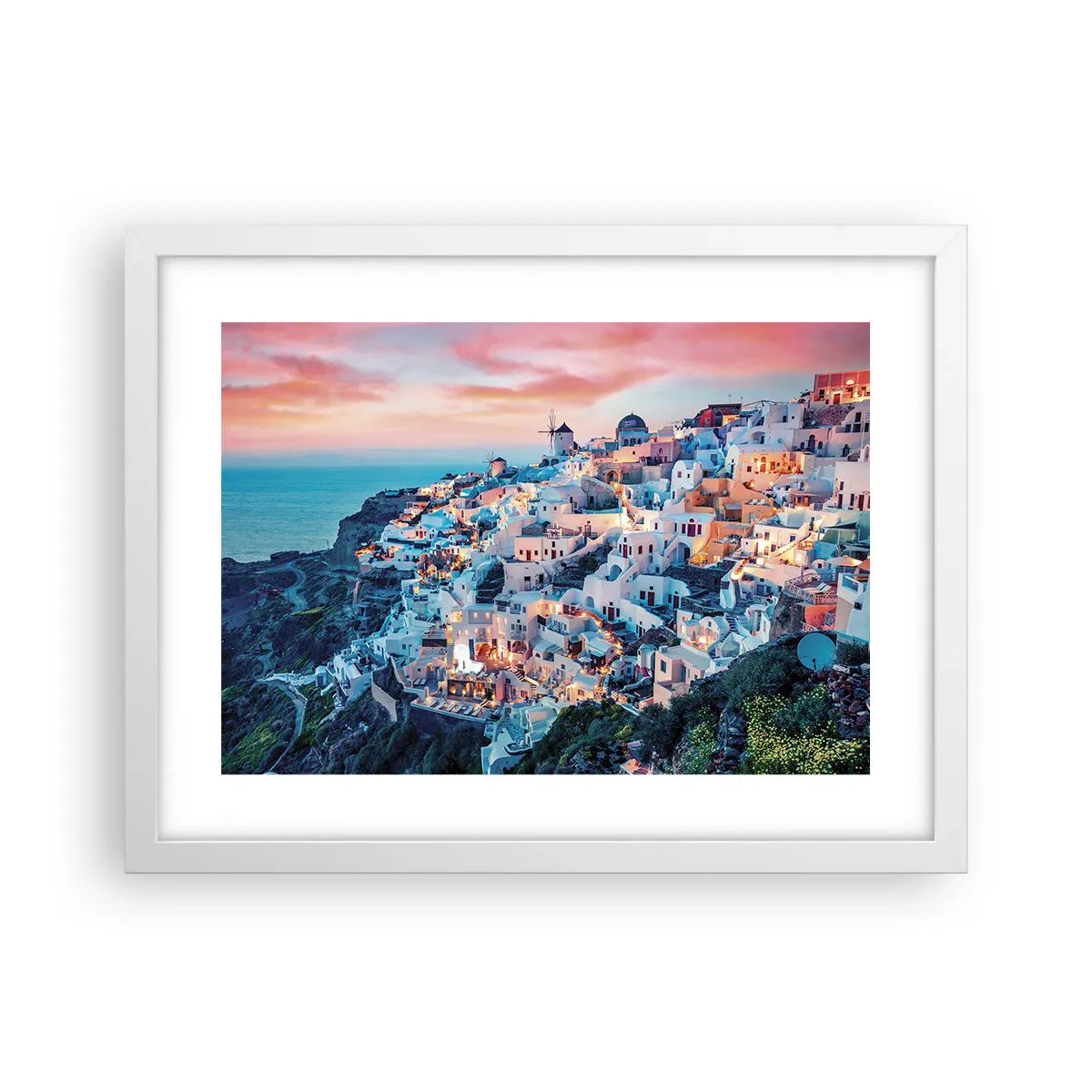 Poster in cornice bianca - La tua grossa vacanza greca - 40x30 cm