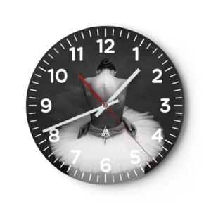 Orologio da parete - Orologio in Vetro - Fiorisce adesso - 40x40 cm