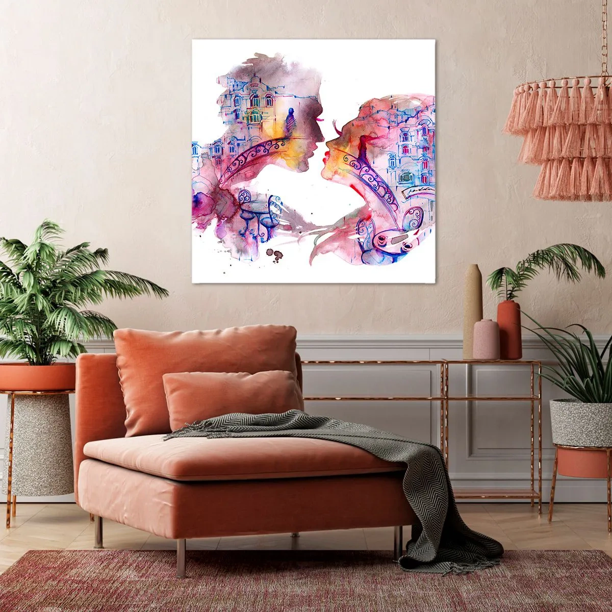 Quadro su tela - Stampe su Tela - Misterioso ponte dei sospiri - 30x30 cm
