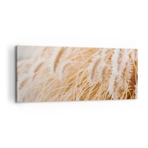 Quadro su tela - Stampe su Tela - Il fruscio dorato dell'erba - 100x40 cm