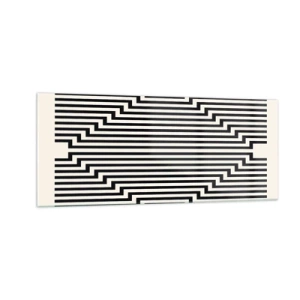 Quadro su vetro - Illusione geometrica - 100x40 cm