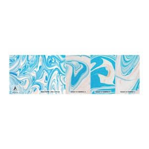 Campione di Fotomurale Premium Canvas - Acquitrino in turchese - Astrazione, Pezzo, Modello moderno - 100x30 cm