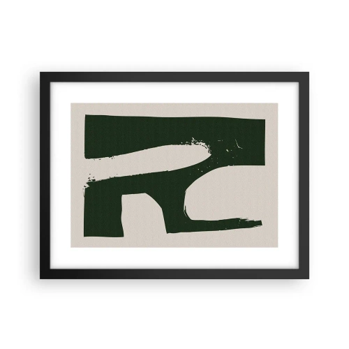 Poster in cornice nera - Golfi di bianco - 40x30 cm