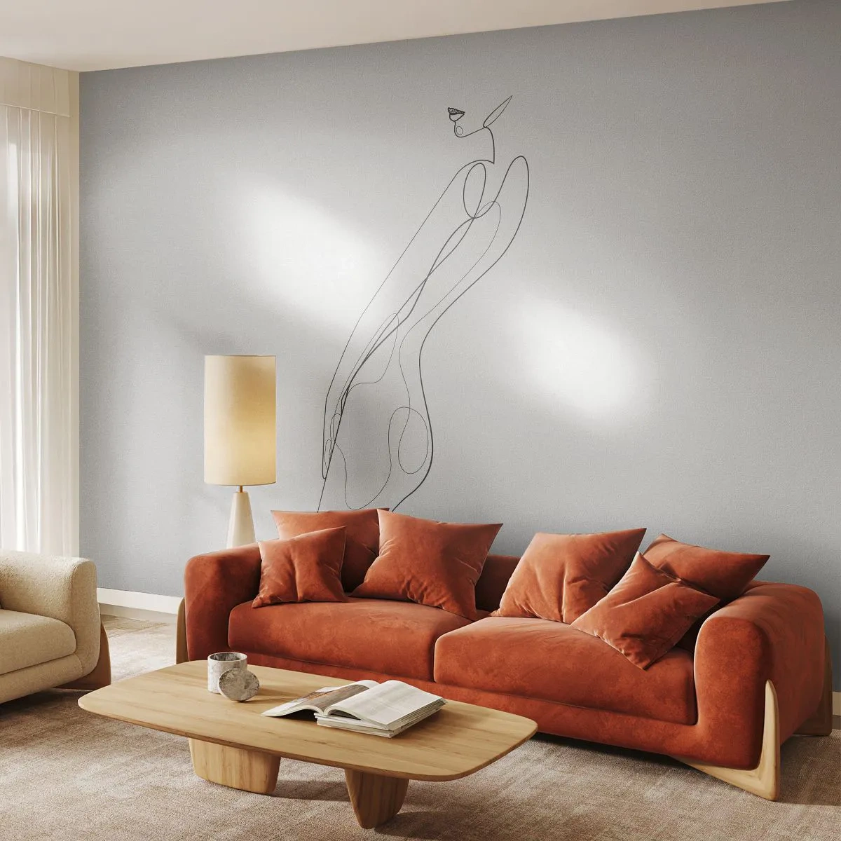 Fotomurali Autoadesivo Deluxe Sticker - Appena una promessa - Donna, Grafica, Corpo della donna - 450x315 cm