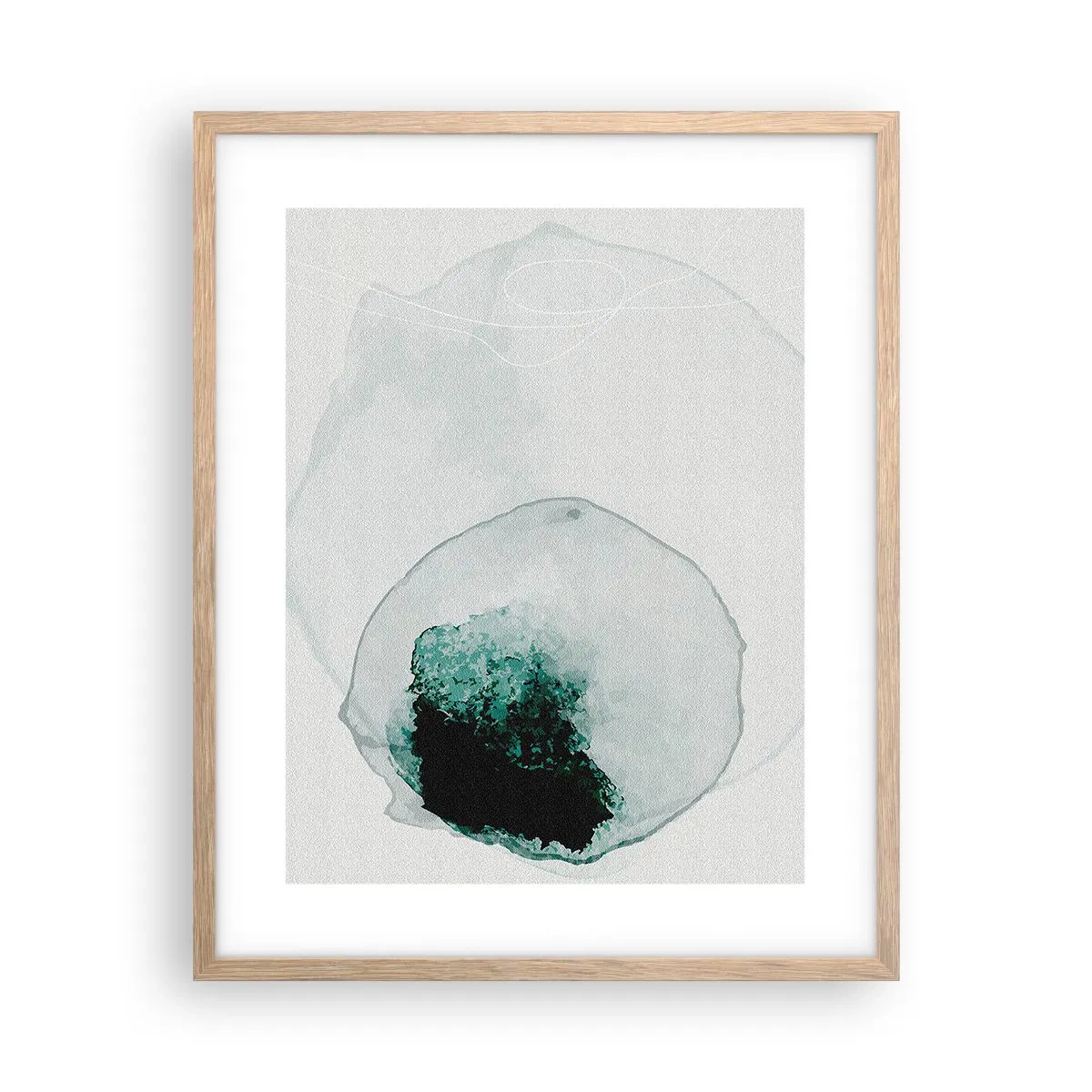Poster in cornice rovere chiaro - In una goccia d'acqua - 40x50 cm