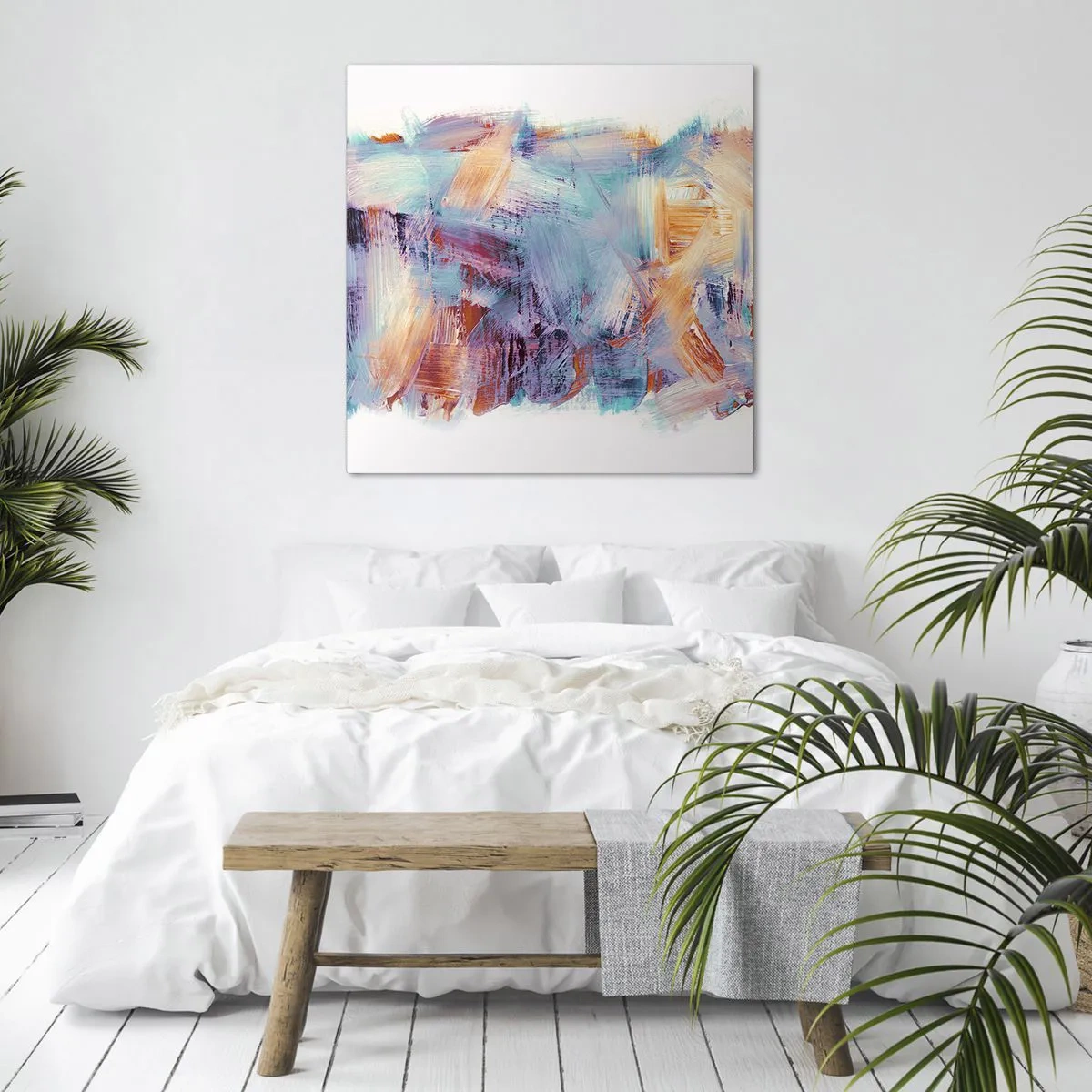 Quadro su tela - Stampe su Tela - Caos colorato - 40x40 cm