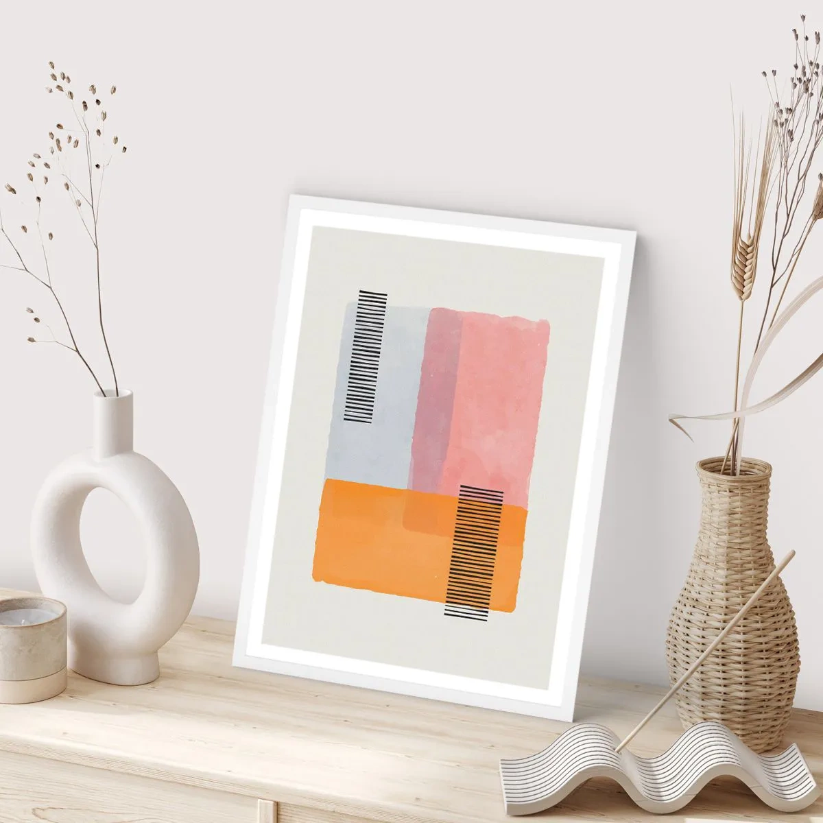 Poster in cornice bianca - Da un angolo all'altro - 61x91 cm