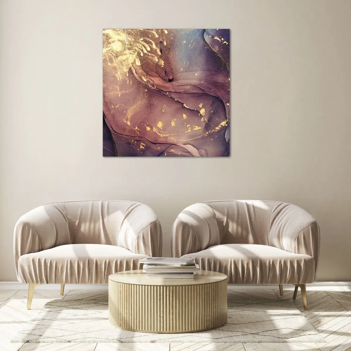 Quadro su vetro - Materia e spirito - 40x40 cm