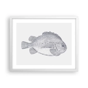 Poster in cornice bianca - Nell'album del naturalista - 50x40 cm
