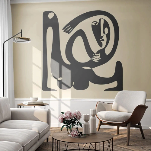 Fotomurale su misura Premium Sand - Quasi Picasso - Astrazione, Pezzo, Grafica