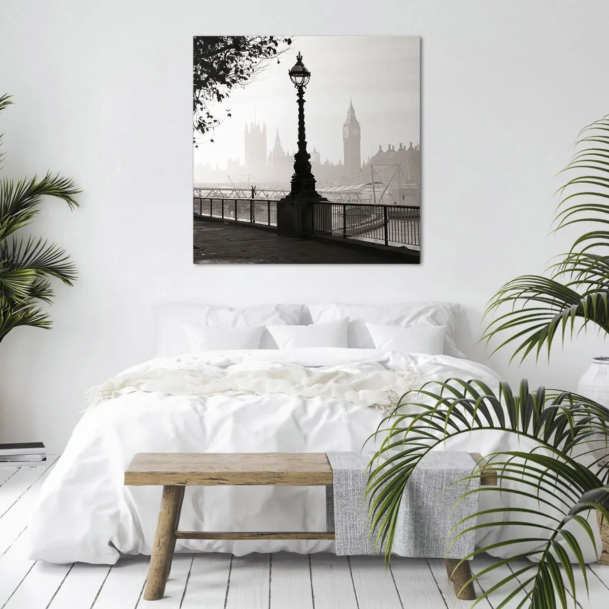 Quadro su tela - Stampe su Tela - Un mattino a Londra - 40x40 cm