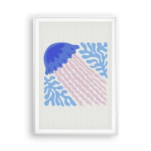 Poster in cornice bianca - Come di un altro mondo - 70x100 cm