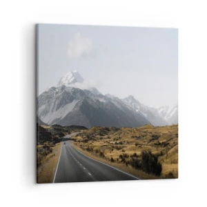Quadro su tela - Stampe su Tela - Via verso il cuore dei monti - 50x50 cm
