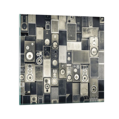 Quadro su vetro - Armonia di suoni - 40x40 cm