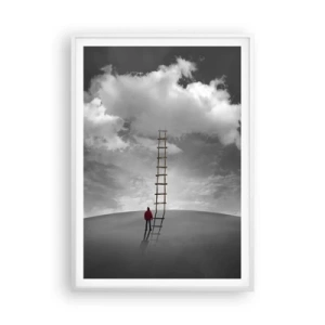 Poster in cornice bianca - Tutto è possibile - 70x100 cm