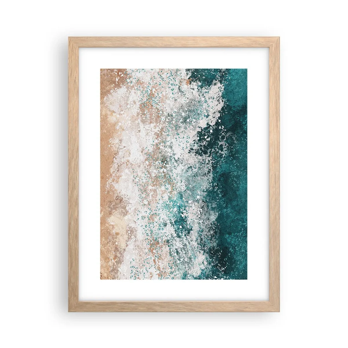 Poster in cornice rovere chiaro - Storie di mare - 30x40 cm