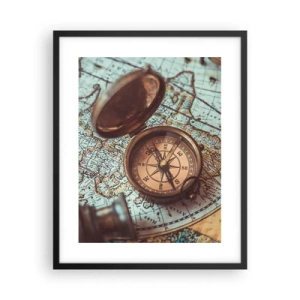 Poster in cornice nera - Per il cercatore di avventure - 40x50 cm