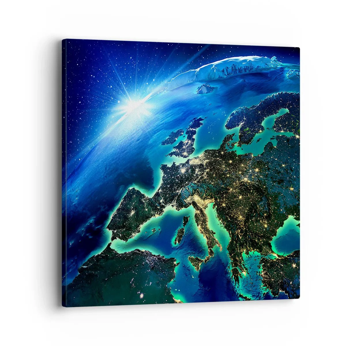 Quadro su tela - Stampe su Tela - L'Europa scintillante - 40x40 cm