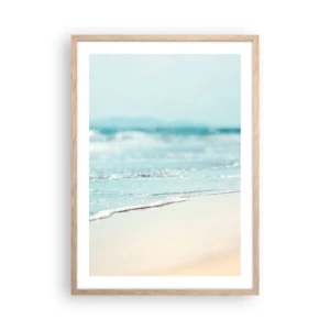 Poster in cornice rovere chiaro - Calore e rumore - 50x70 cm