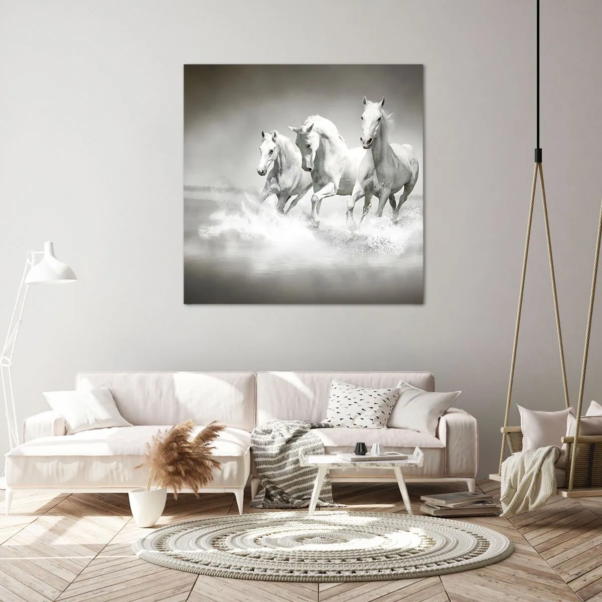 Quadro su tela - Stampe su Tela - Estasi bianca - 70x70 cm