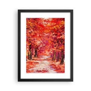 Poster in cornice nera - Impressione d'autunno - 30x40 cm