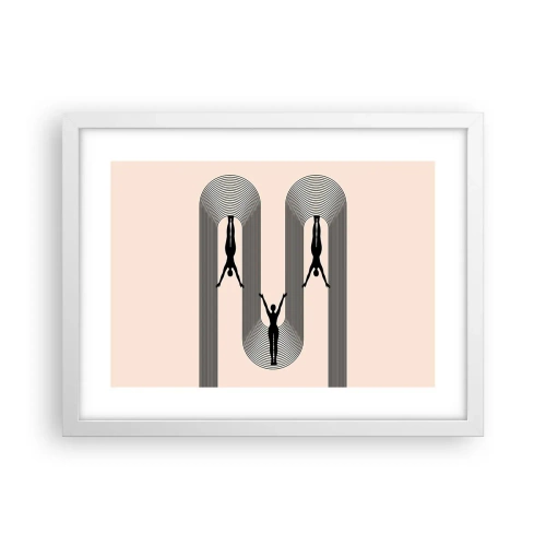 Poster in cornice bianca - Sottosopra - 40x30 cm