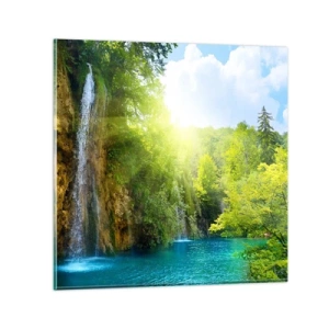 Quadro su vetro - Così deve essere il paradiso - 60x60 cm