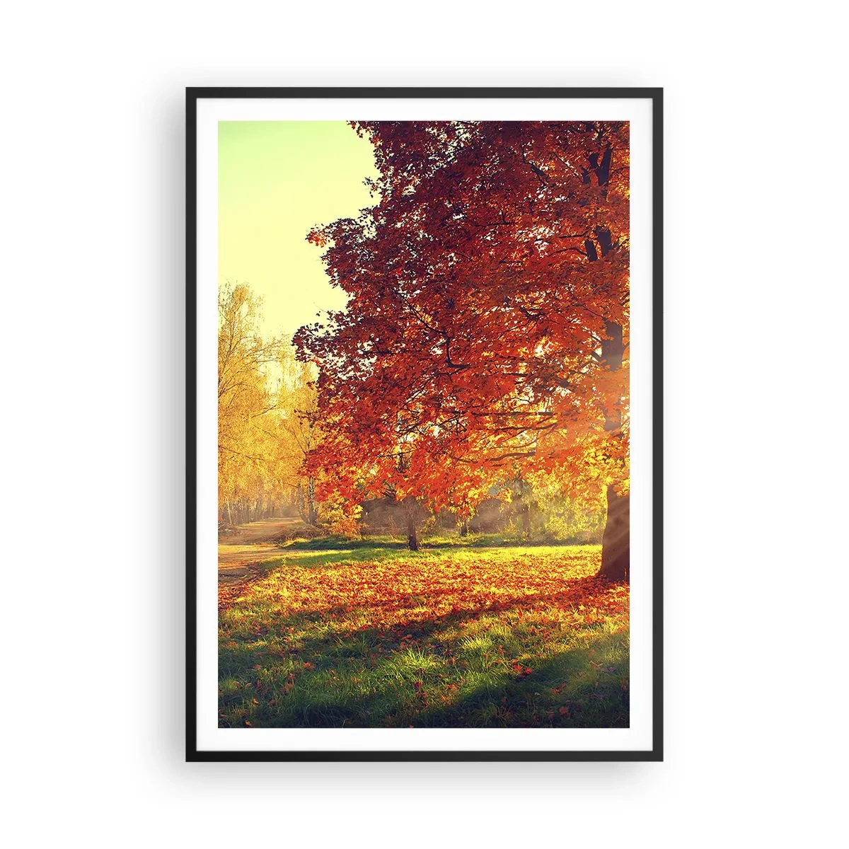 Poster in cornice nera - Rosso è bello - 70x100 cm
