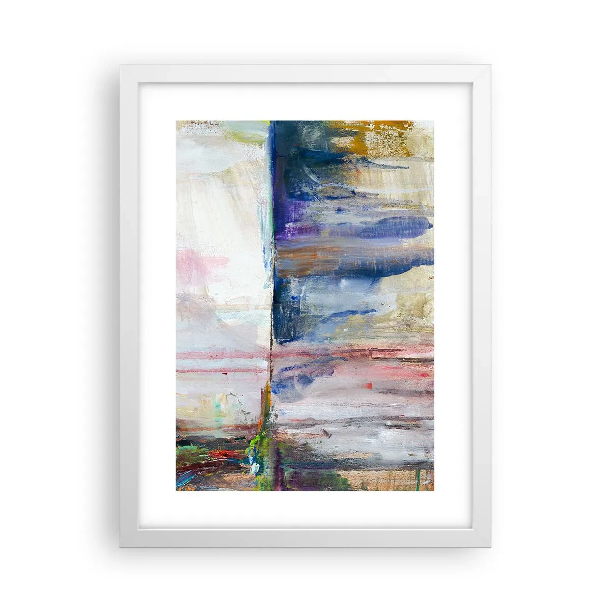 Poster in cornice bianca - Impressioni e suggestioni colorate - 30x40 cm