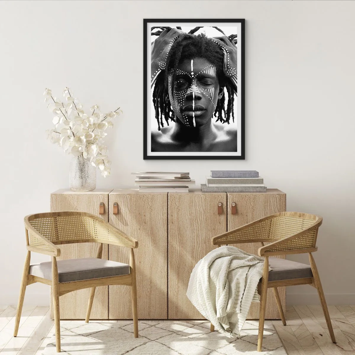 Poster in cornice nera - Dove sei? - 70x100 cm